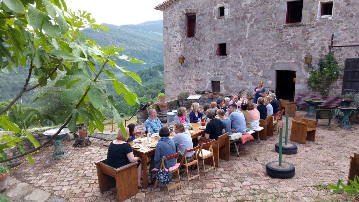 buiten eten zangvakantie meerstemmig zingen koor